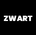 Zwart 1,6mm dik (witte tekst)